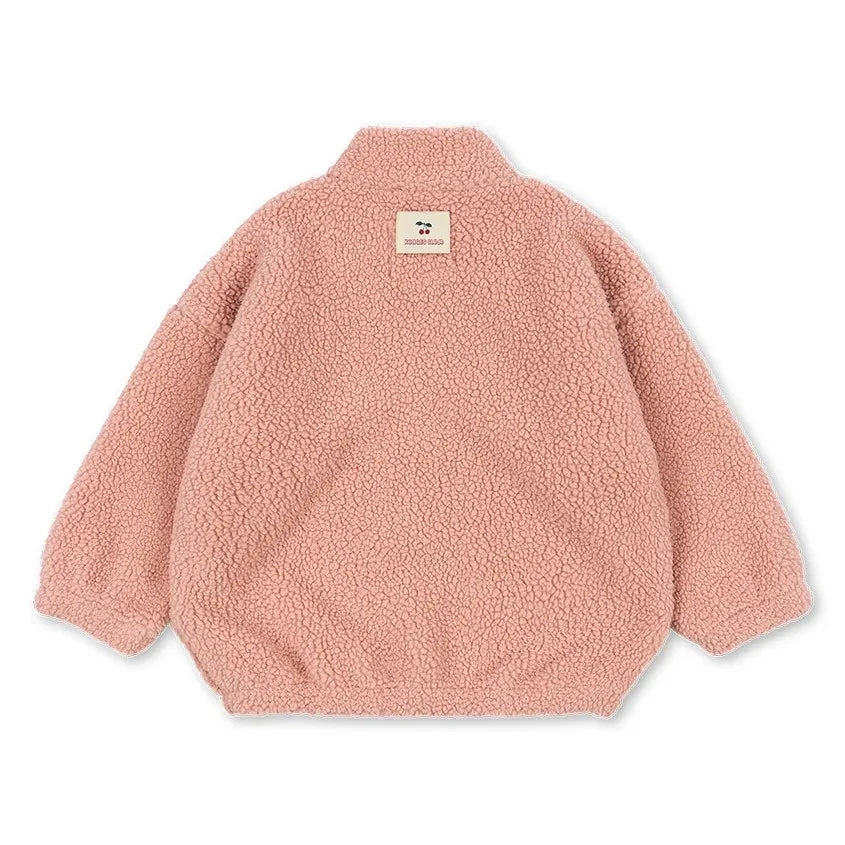 Konges Sløjd - Jody Kalp Geri Dönüştürülmüş Elyaf Sherpa Ceket | Pembe