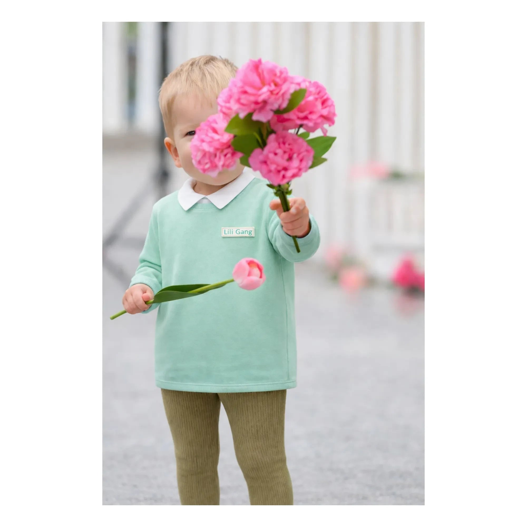 Lililotte - Solal organik pamuk sweatshirt | Nane Yeşili