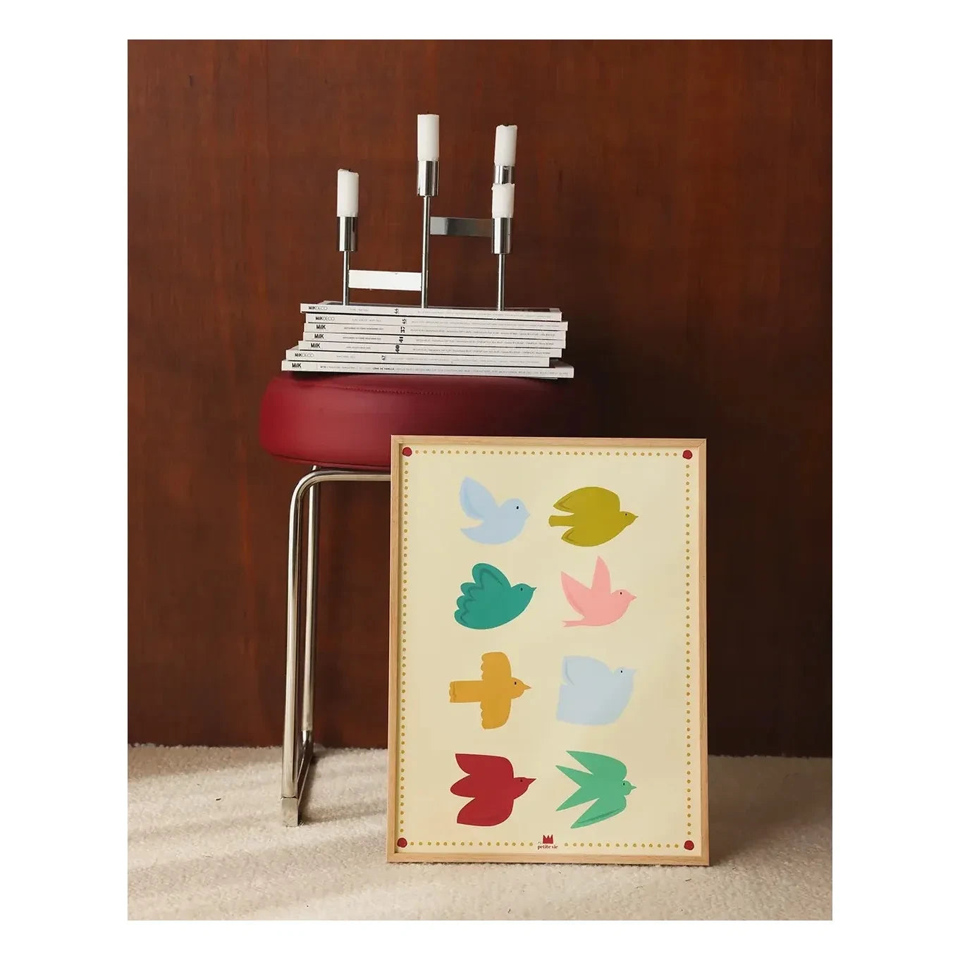 Ma petite vie - Twins Birds Poster | Krem