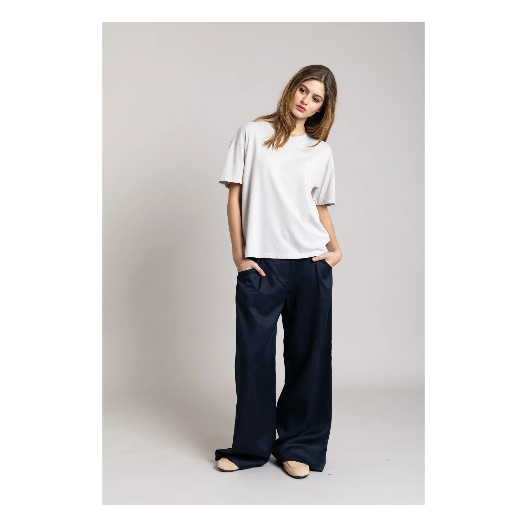 Smallable Woman - Hana organik pamuklu T-shirt | İnci grisi