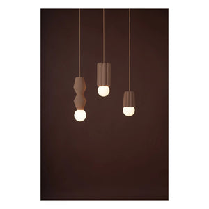 Schneid Studio - Stucco seramik sarkıt lamba | Kahverengi