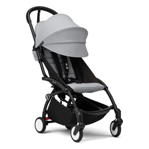 Stokke® - YOYO³ tam bebek arabası 0+ ve 6+ Siyah çerçeve | Taş