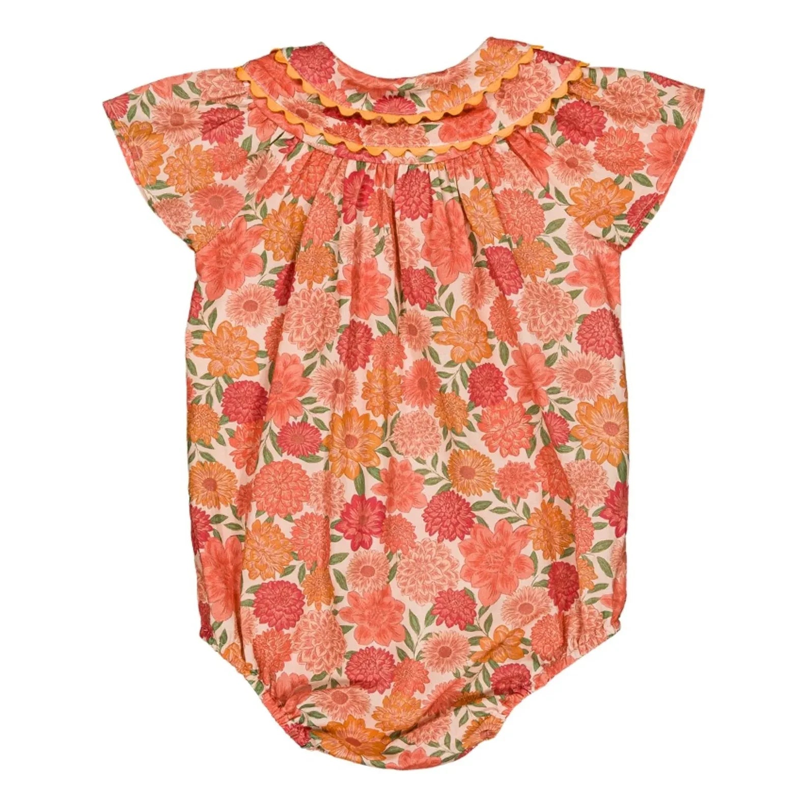 Loir - Toinette Fleurs Organik Pamuk romper | Mercan