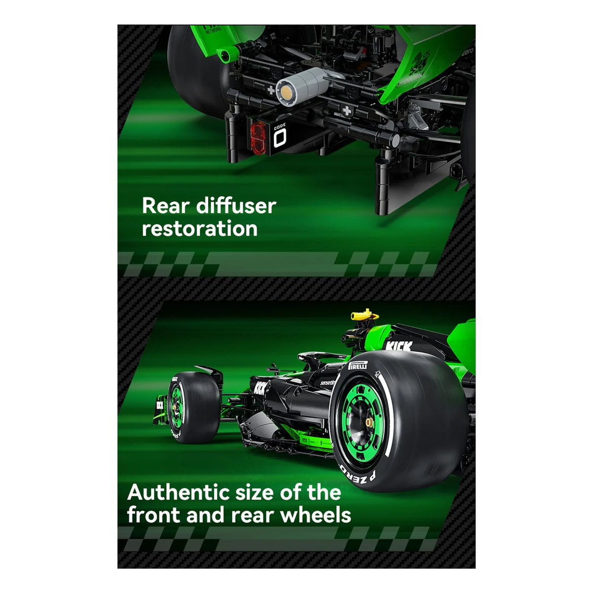 Cada - İnşa Kiti 1:8 - KICK Sauber F1 Takımı C44 2024 - 2.553 parça