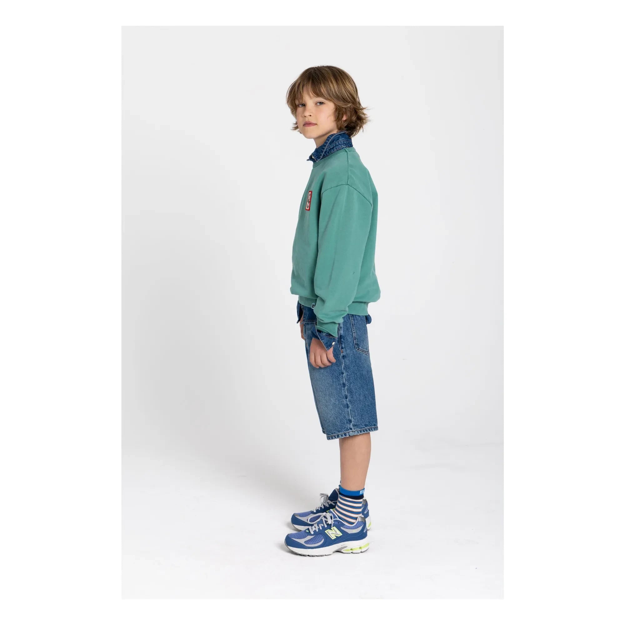 Hundred Pieces - Ryde Wheelers organik pamuklu sweatshirt | Zümrüt yeşili