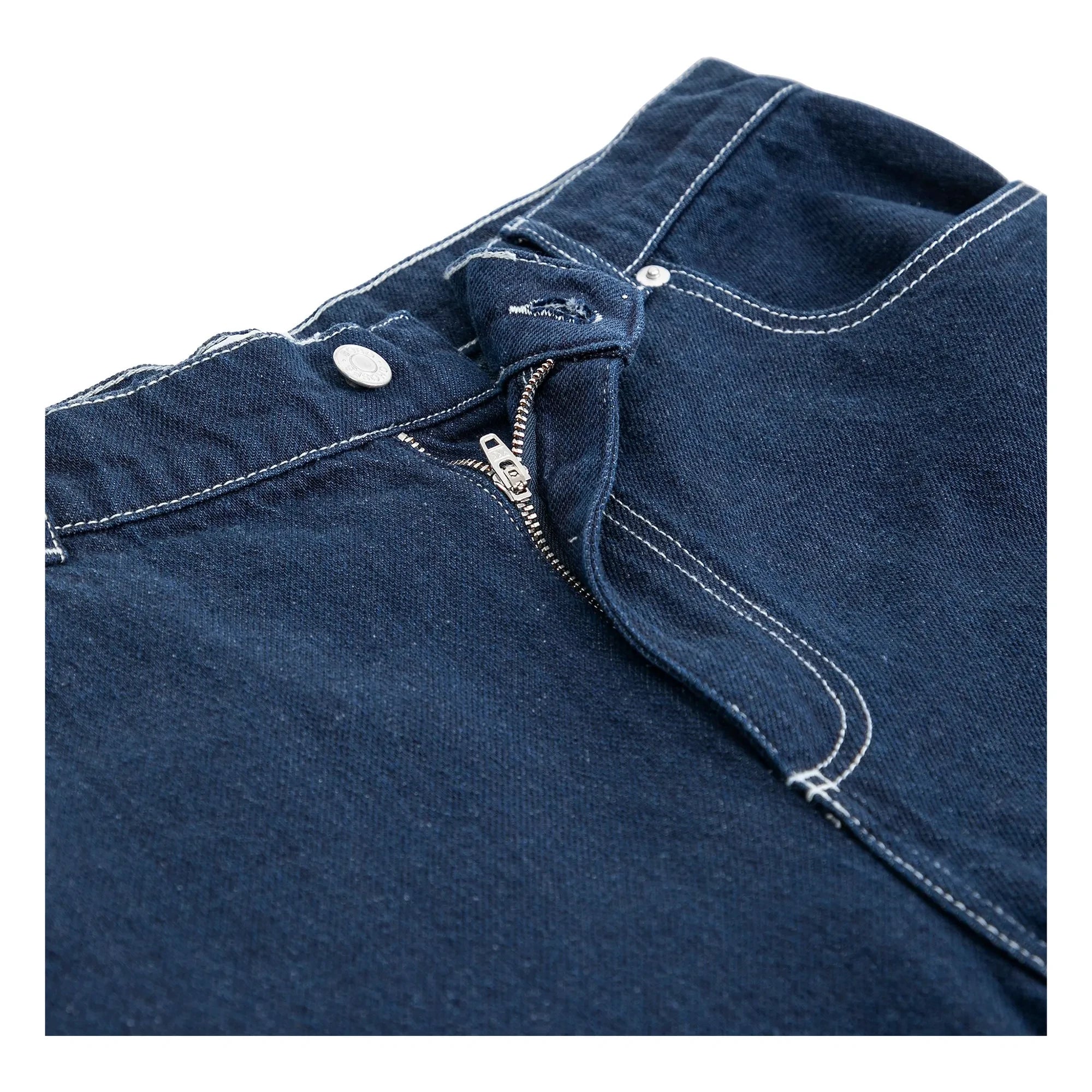 Bobo Choses - Denim Organik Pamuk Bermuda Şort | Mavi