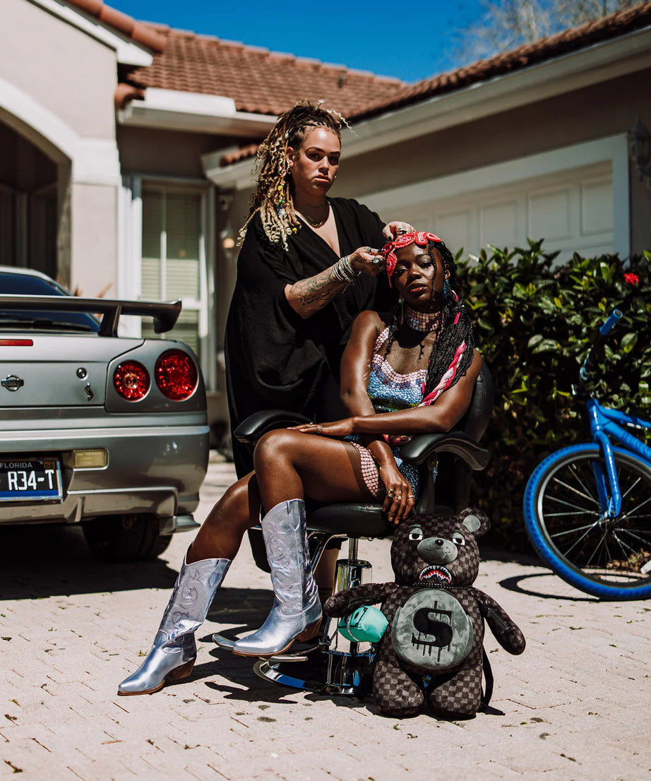 Sprayground - حقيبة ظهر تيدي دب القرش Para