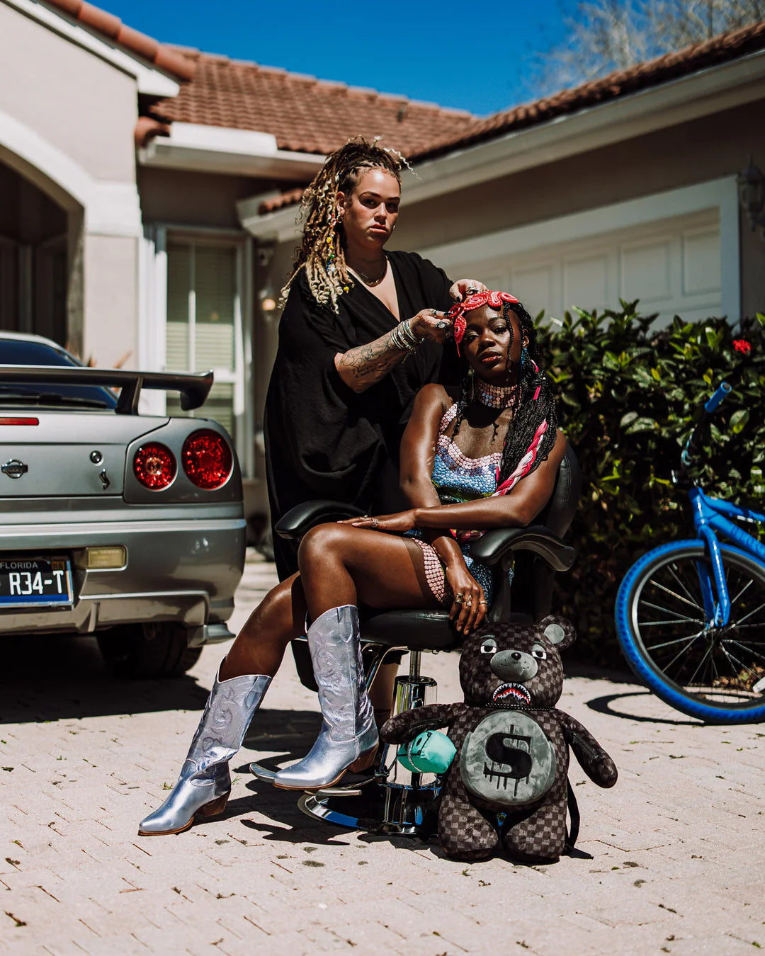 Sprayground - حقيبة ظهر تيدي دب القرش Para