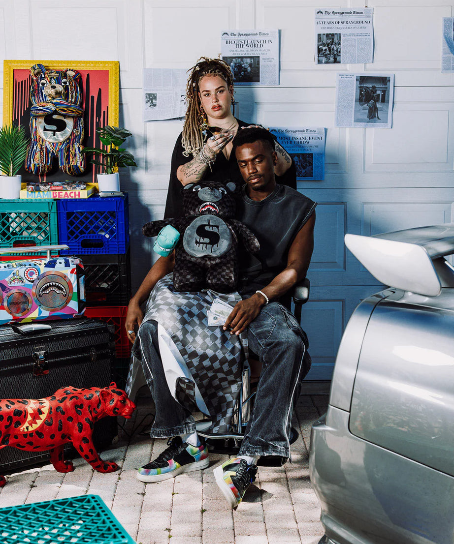 Sprayground - حقيبة ظهر تيدي دب القرش Para