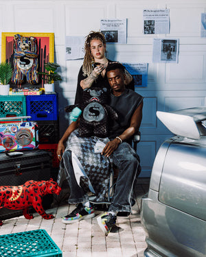 Sprayground - حقيبة ظهر Teddy دبّ المال Sharks