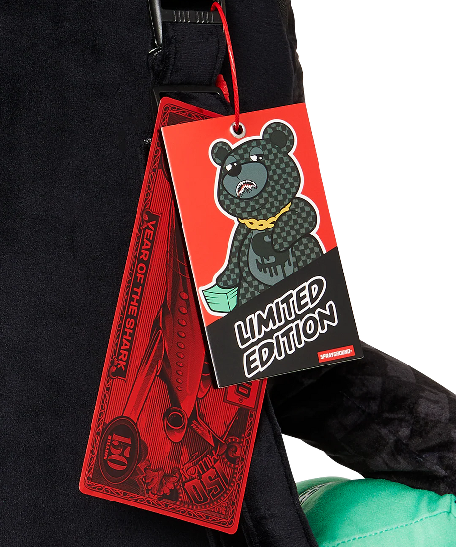 Sprayground - حقيبة ظهر تيدي دب القرش Para