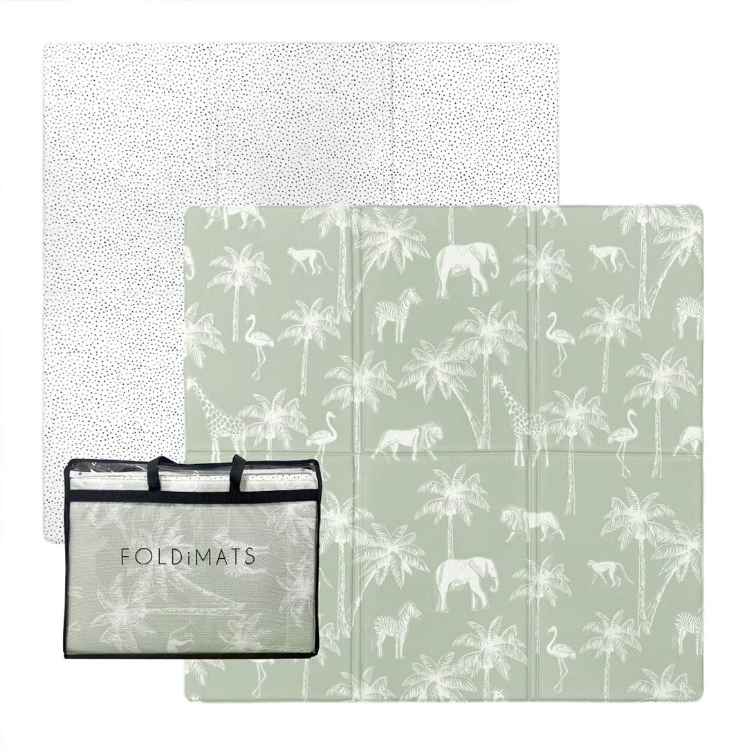 FOLDiMATS Playmat 130x130cm - Safari Dotty-Play Mats-Safari Dotty-130x130cm | Natural Baby Shower