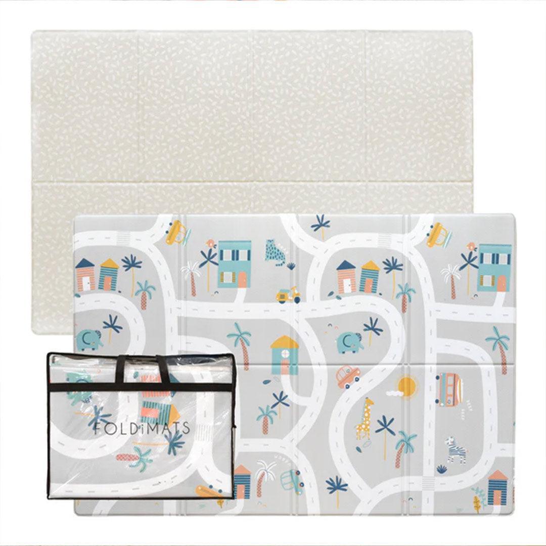 FOLDiMATS Playmat 130x190cm - Tropic Trails Lumi-Play Mats-Tropic Trails Lumi-130x190cm | Natural Baby Shower
