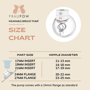 Fraupow Insert-Breast Pumps-17mm- | Natural Baby Shower