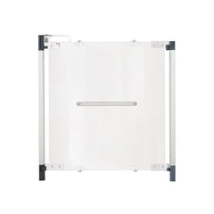 Fred Screw Fit Stairgate - Clear Acrylic Panel/Dark Grey Fittings-Stair Gates-Clear Acrylic Panel/Dark Grey Fittings- | Natural Baby Shower