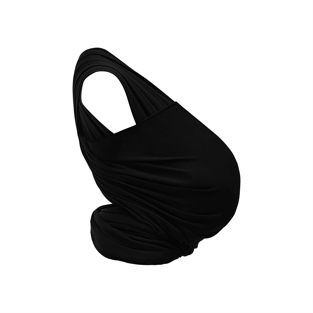 Gaia Baby Gaia Stretchy Baby Wrap Carrier - Organic Cotton - Ebony-Baby Carriers-Ebony-One Size | Natural Baby Shower