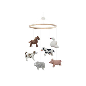 GAMCHA Mobile - Farm Animals-Baby Mobiles-Farm Animals- | Natural Baby Shower