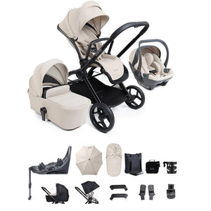 iCandy Core 2 Complete Travel Bundle with Cocoon 360 and Base-Travel Systems-Sandstone- | Natural Baby Shower