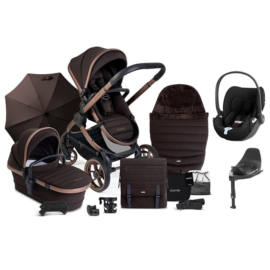 iCandy Peach 7 Complete Travel System With Cloud T-Travel Systems-Pecan- | Natural Baby Shower