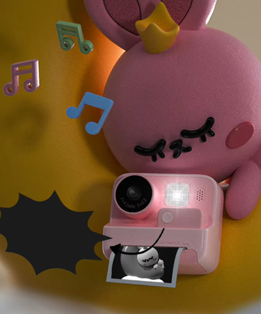 iPixi – كاميرا فيديو وصور رقمية مع طباعة فورية برتقالية