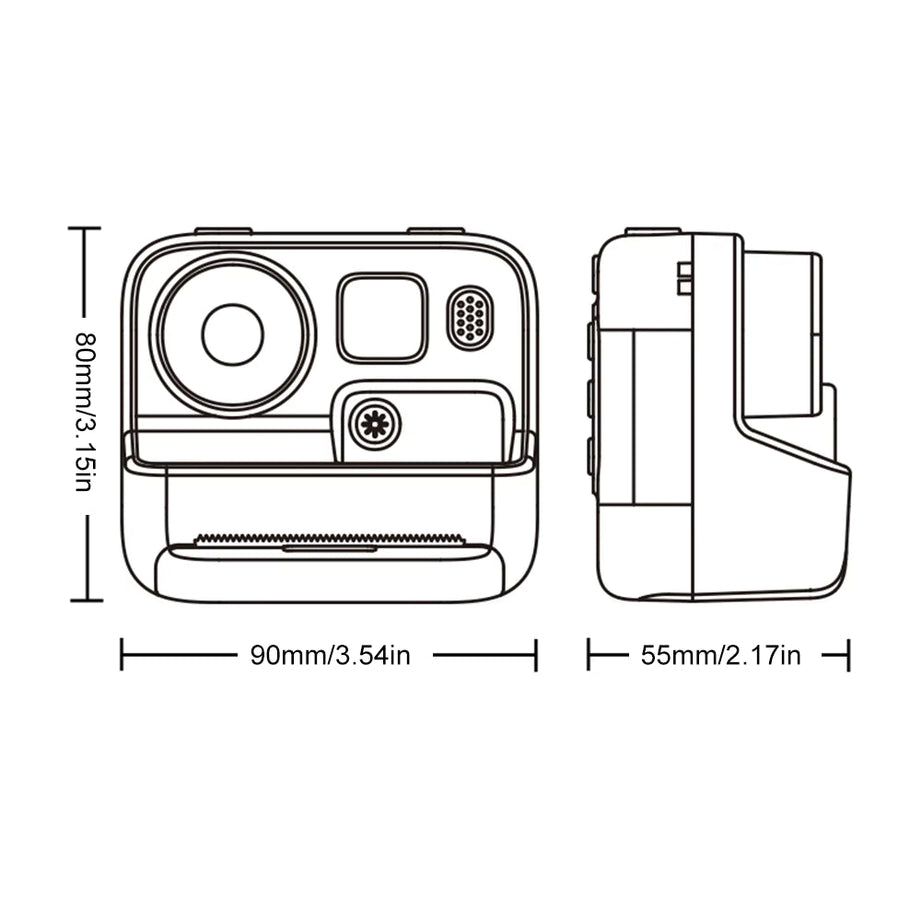iPixi – كاميرا فيديو وصور رقمية مع طباعة فورية برتقالية
