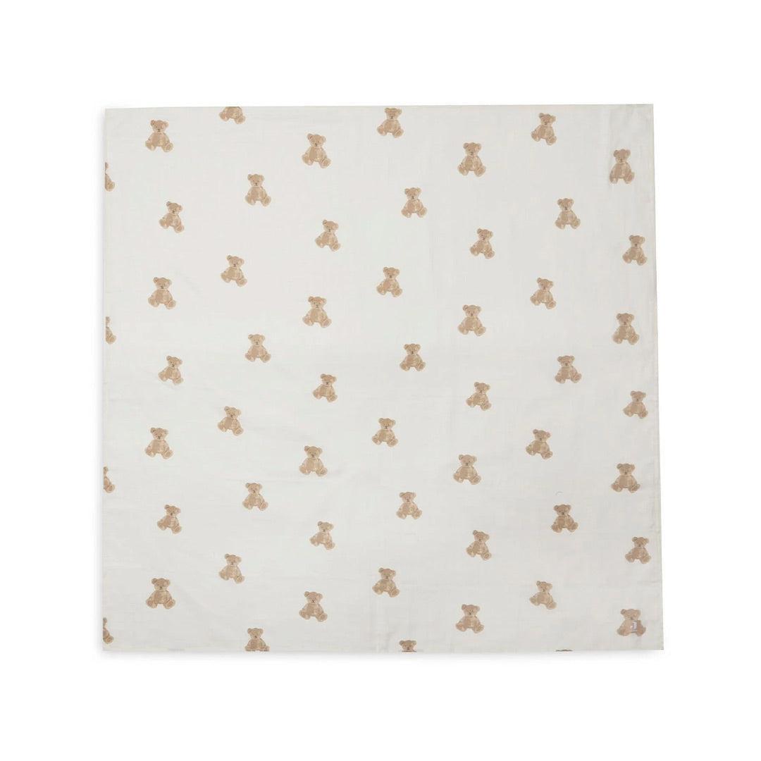 Jollein Swaddle 2pc - Teddy-Muslin Squares-Teddy-115x115cm | Natural Baby Shower
