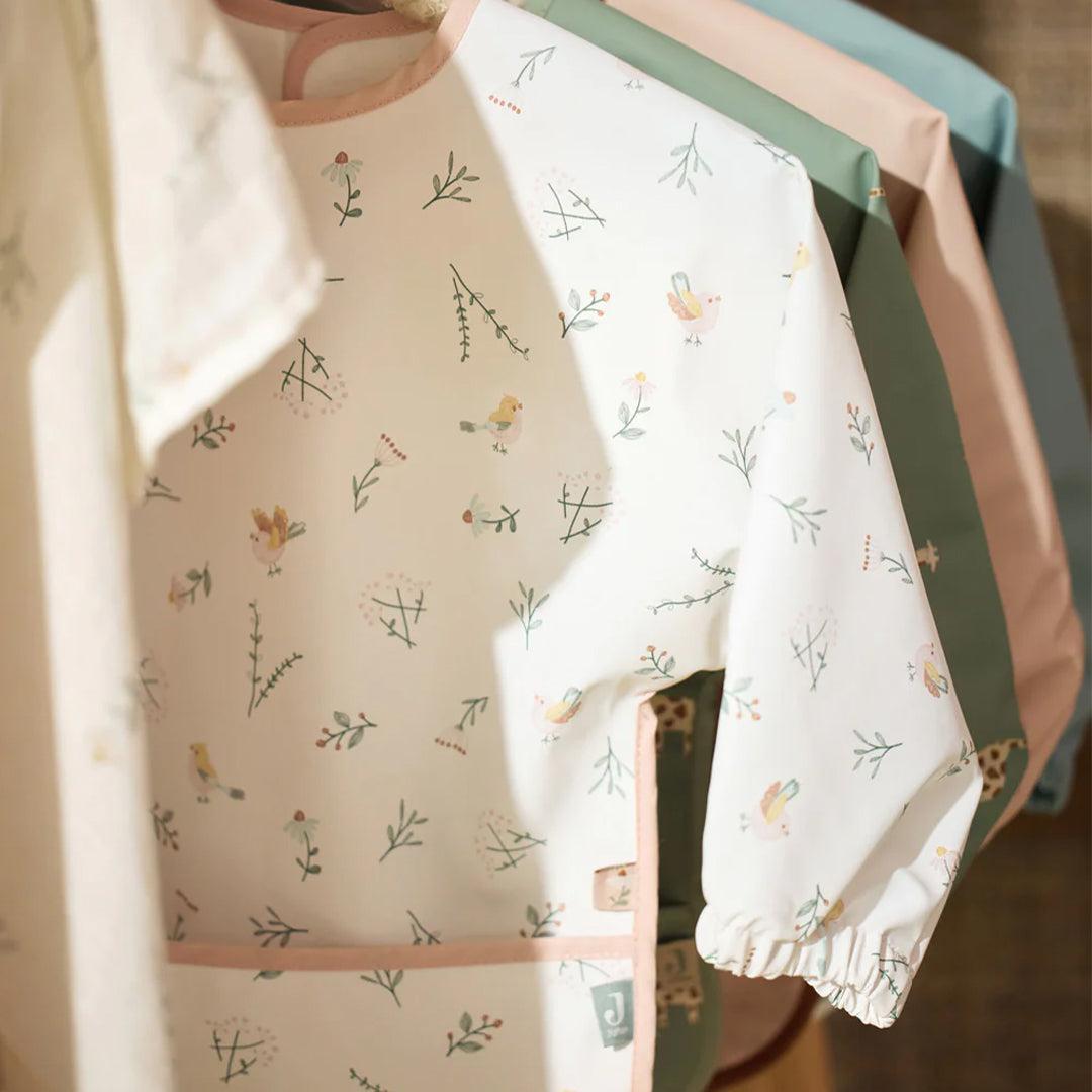Jollein Waterproof Coverall Bib - Lovely Birds-Bibs-Lovely Birds- | Natural Baby Shower