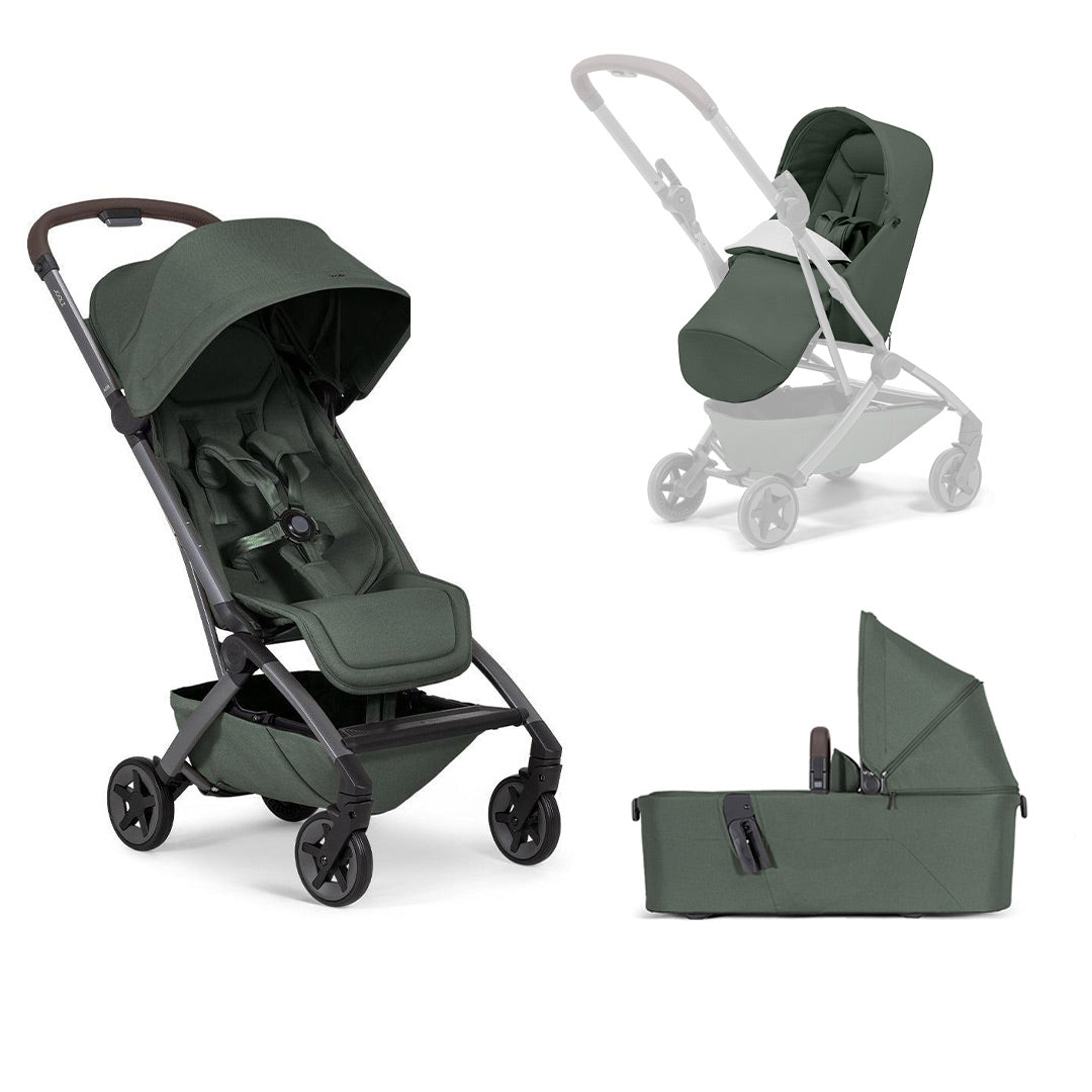 Joolz Aer2 Compact Stroller - Forest Green-Strollers-Forest Green-Without Bumper Bar | Natural Baby Shower