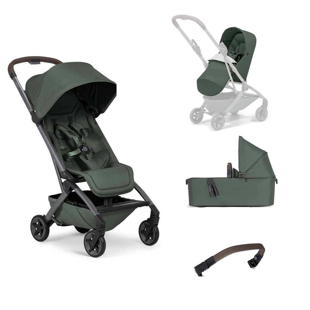 Joolz Aer2 Compact Stroller - Forest Green-Strollers-Forest Green-Without Bumper Bar | Natural Baby Shower