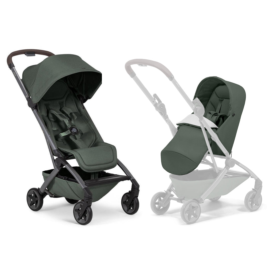 Joolz Aer2 Compact Stroller - Forest Green-Strollers-Forest Green-Without Bumper Bar | Natural Baby Shower