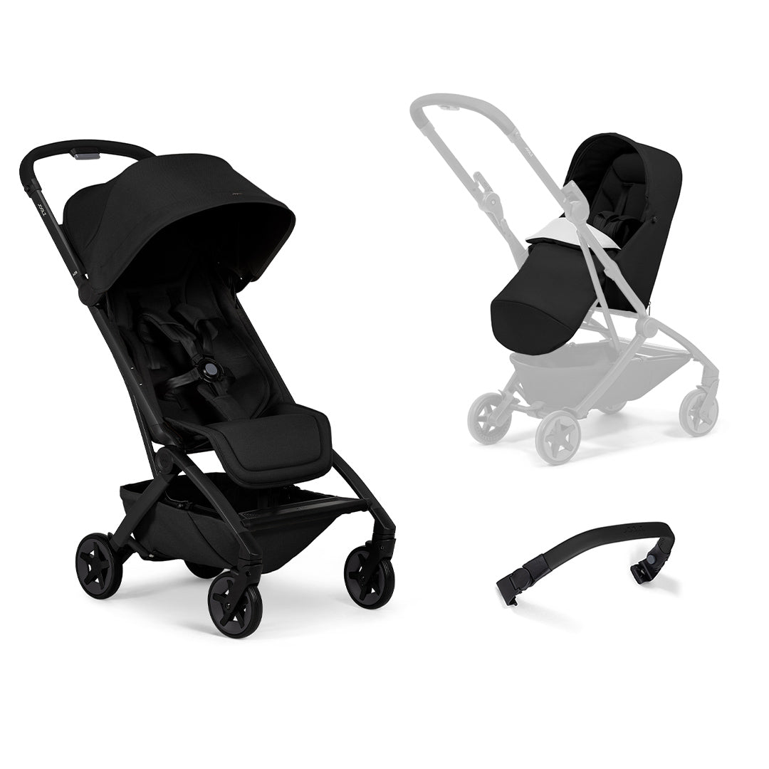 Joolz Aer2 Compact Stroller - Space Black-Strollers-Space Black-With Bumper Bar | Natural Baby Shower