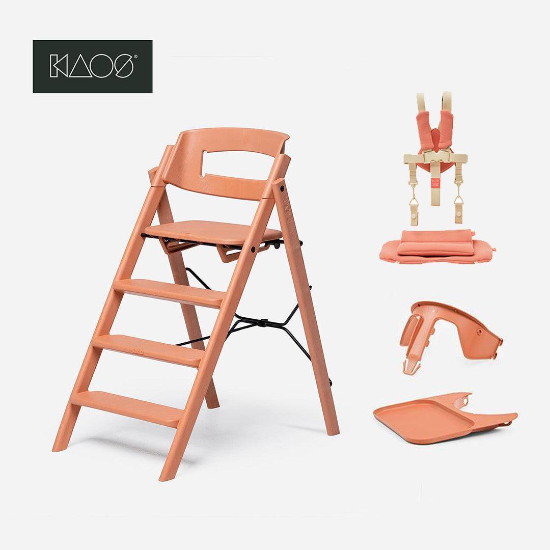 KAOS ReKLAPP® Highchair + Baby Set-Highchairs-Terracotta/Plastic- | Natural Baby Shower
