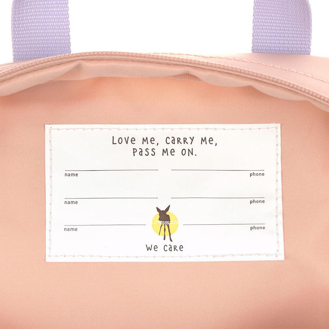 Lassig Mini Square Backpack - Peach - Little Gang Cherry-Changing Bags-Peach- | Natural Baby Shower