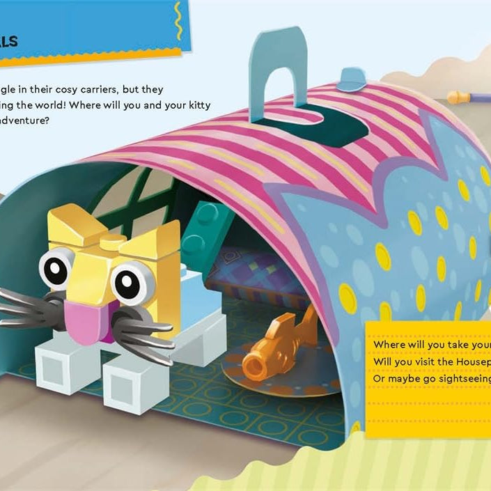 ليغو - حيوانات أليفة صغيرة مع شخصيات: فنون البناء والطي اليدوية