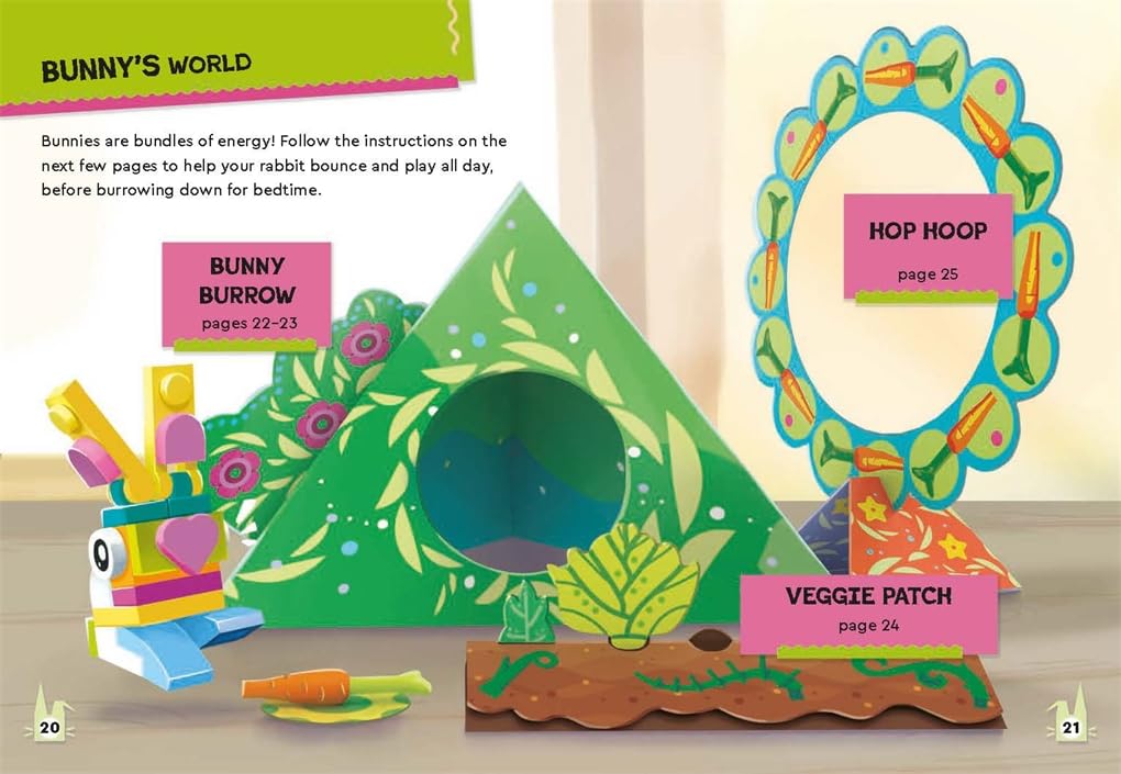 ليغو - حيوانات أليفة صغيرة مع شخصيات: فنون البناء والطي اليدوية