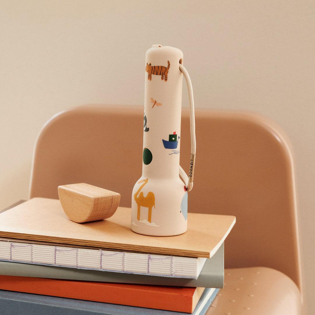 Liewood Gry Printed Flashlight - Around The World / Sandy-Lighting-Around The World / Sandy- | Natural Baby Shower