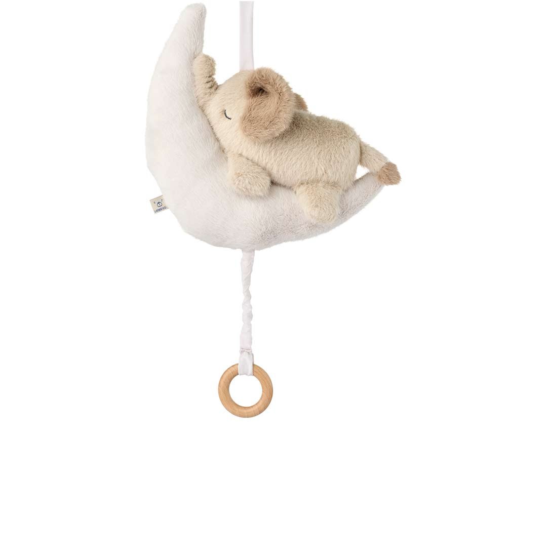 Liewood Mandy Baby Elephant Music Mobile - Mist / Sandy-Baby Mobiles-Mist / Sandy-ONE SIZE | Natural Baby Shower