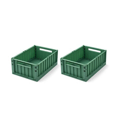 Liewood Weston Storage Box M 2-pack - Dusty Ivy-Storage-Dusty Ivy-One size | Natural Baby Shower