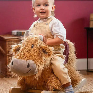 Little Bird Told Me - Rocking Highland Cow - Hubert-Rockers-Hubert-9m+ | Natural Baby Shower