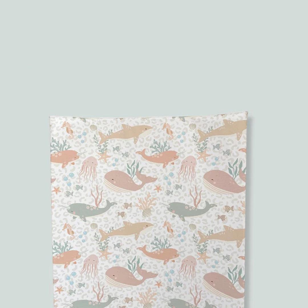 The Little Bumble Co. Anti Roll Changing Mat - Pastel Ocean-Changing Mats-Pastel Ocean-one size | Natural Baby Shower