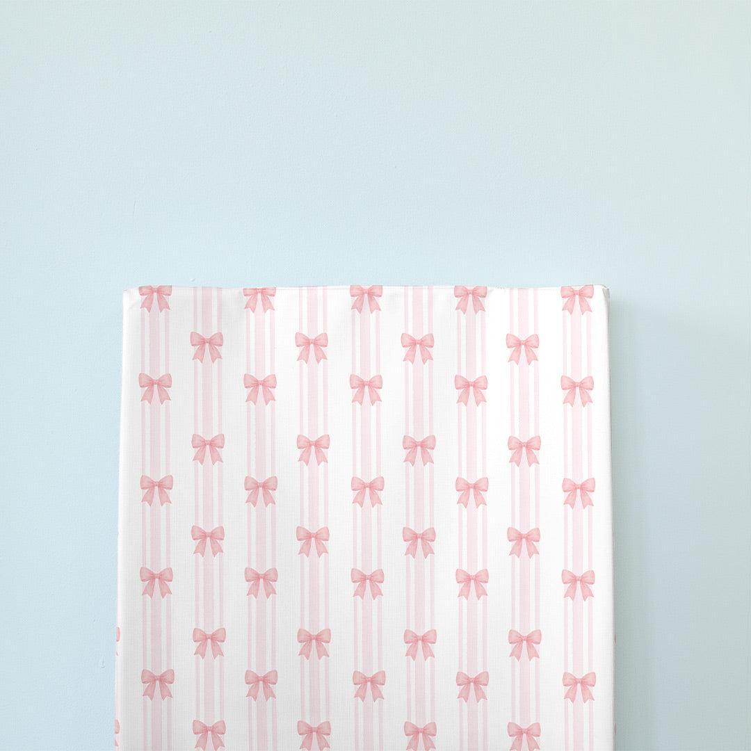 The Little Bumble Co. Anti Roll Changing Mat - Pink Bows-Changing Mats-Pink Bows-one size | Natural Baby Shower