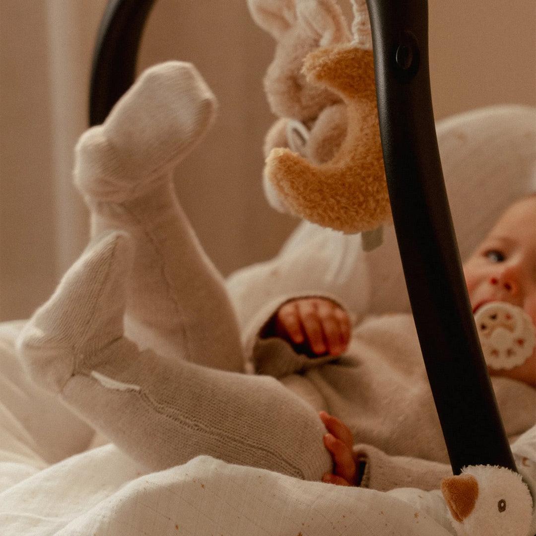 Little Dutch Knitted Trousers - Soft Beige Melee-Trousers-Soft Beige Melee-NB | Natural Baby Shower