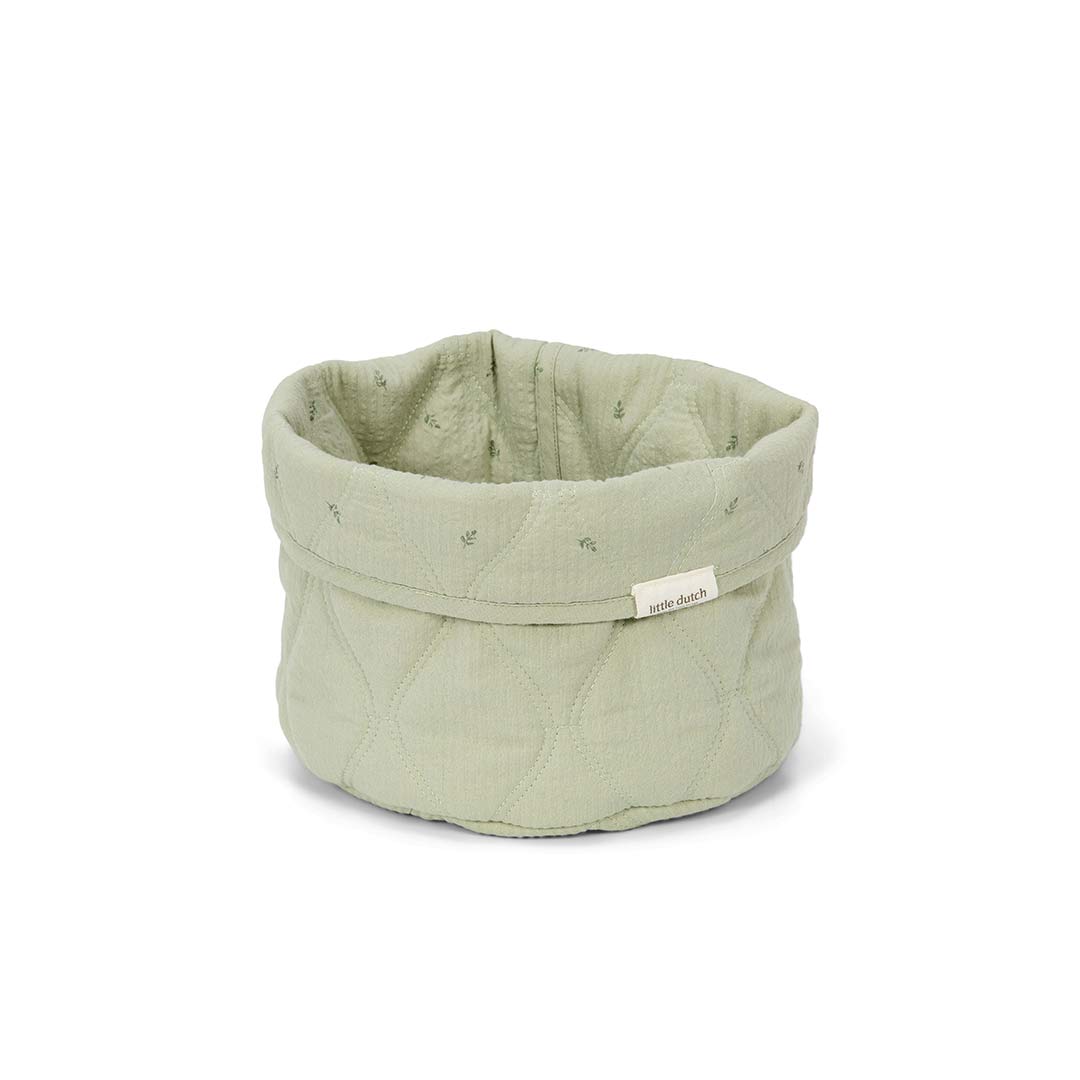 Little Dutch Storage Basket Small - Pure Sage-Storage Baskets-Pure Sage-Large | Natural Baby Shower