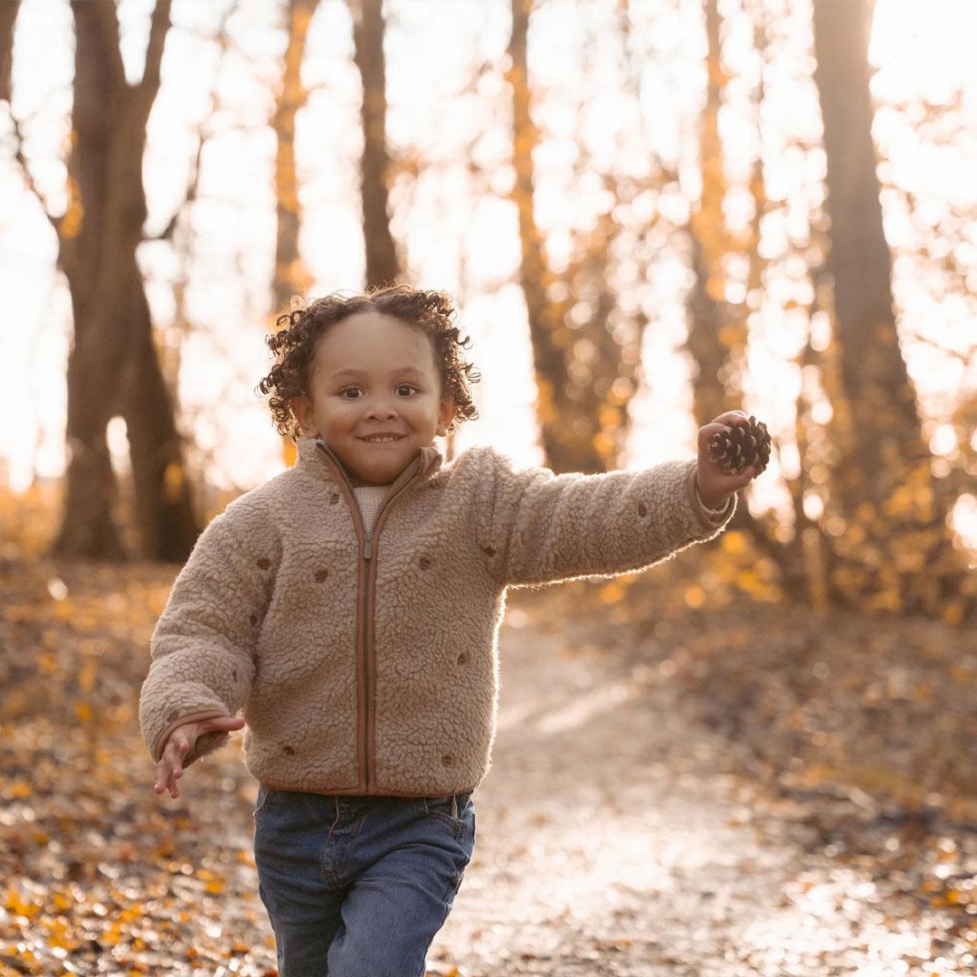 Little Dutch Teddy Cardigan - Taupe-Cardigans-Taupe-6-9m | Natural Baby Shower