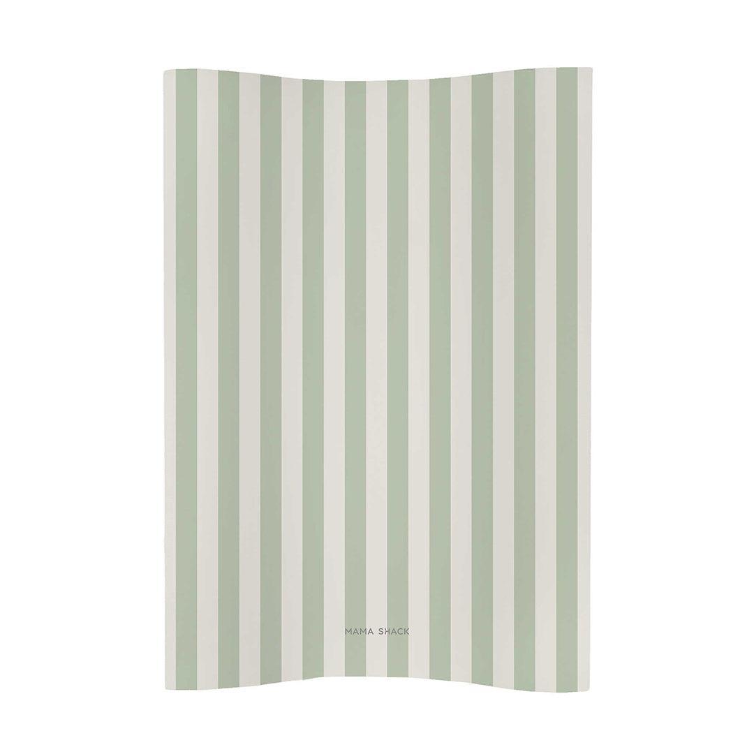 Mama Shack Anti Roll Changing Mat - Candy Stripe - Sage-Changing Mats-Candy Stripe - Sage- | Natural Baby Shower