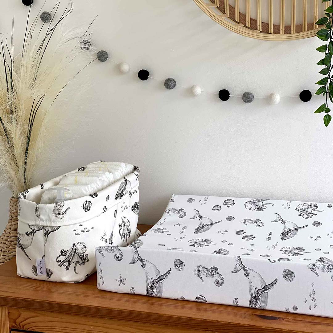 Mama Shack Anti Roll Changing Mat - Under the Sea-Changing Mats- | Natural Baby Shower