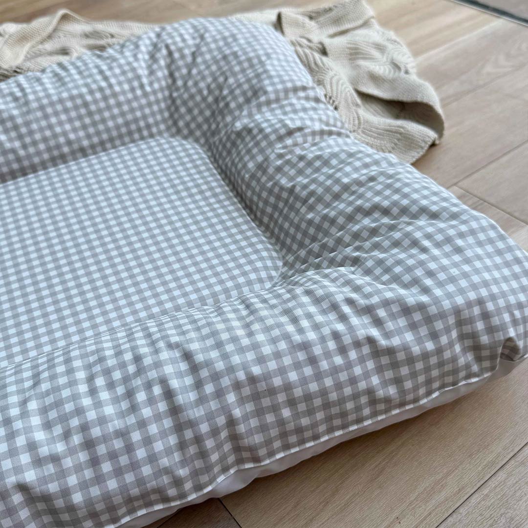 Mama Shack Nest Changing Mat - Greige Gingham-Changing Mats-Greige Gingham-One Size | Natural Baby Shower