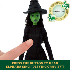Mattel - Wicked Elphaba Şarkı Söylüyor Sesli Koleksiyon Oyuncak Bebek