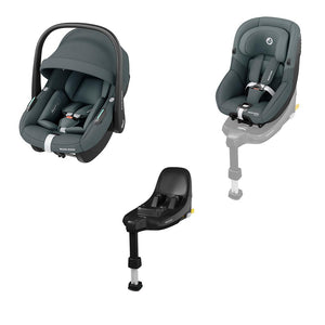Maxi-Cosi Car Seat S Family Kit - Tonal Graphite-Car Seat Bundles-Tonal Graphite- | Natural Baby Shower