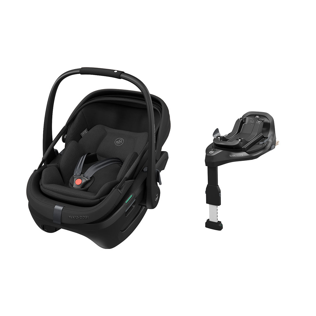 Maxi-Cosi Coral Slide Pro - Onyx Black-Car Seats-Onyx Black Fr-With FamilyFix Slide Pro | Natural Baby Shower